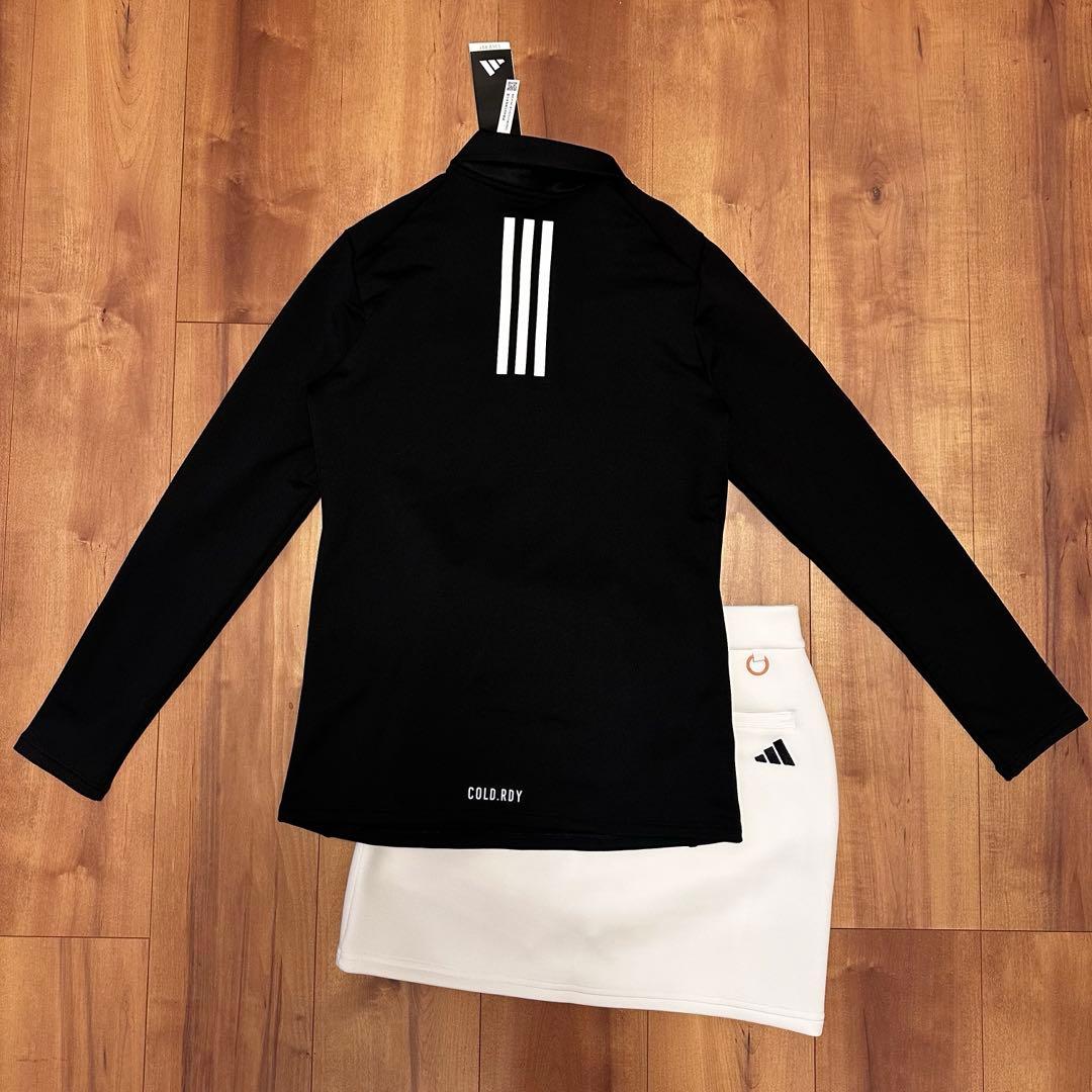 ダンボールニット　スカート長袖ポロ　セットアップ　秋冬　生地分厚め　サイズM