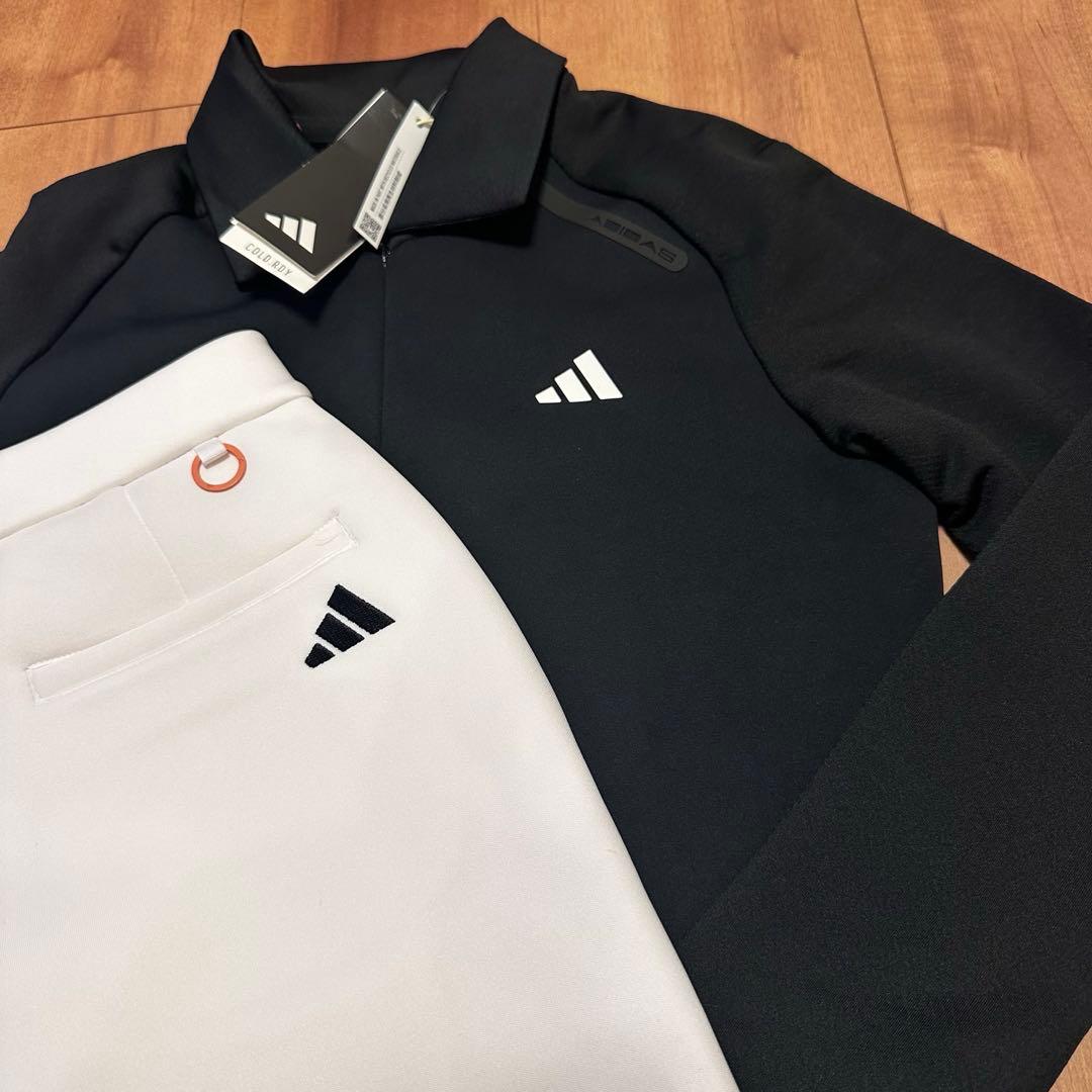 ダンボールニット　スカート長袖ポロ　セットアップ　秋冬　生地分厚め　サイズM