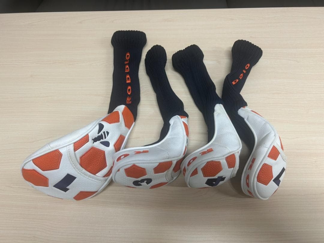 RODDIO ゴルフバッグ ハニカム　ホワイト×オレンジ044