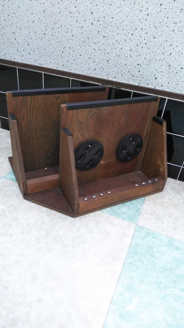 スノーボードスタンドラック　２本用 右側用　カラー　ウォルナット