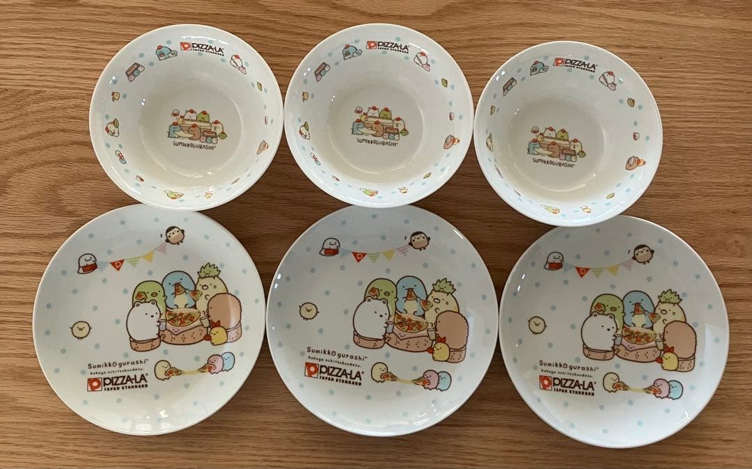 すみっコぐらし　ピザーラ　お皿6枚セット