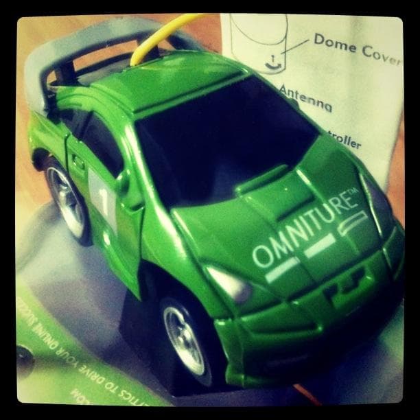 【激レア】オムニチュア社（現アドビ）のノベルティ（ミニカーとネックストラップ）