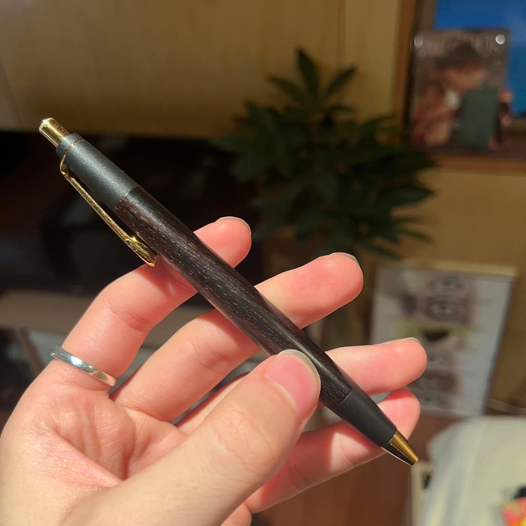 【旧型】野原工芸 ハカランダ シャープペンシル　ゴールド