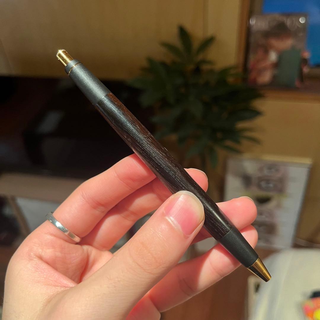 【旧型】野原工芸 ハカランダ シャープペンシル　ゴールド