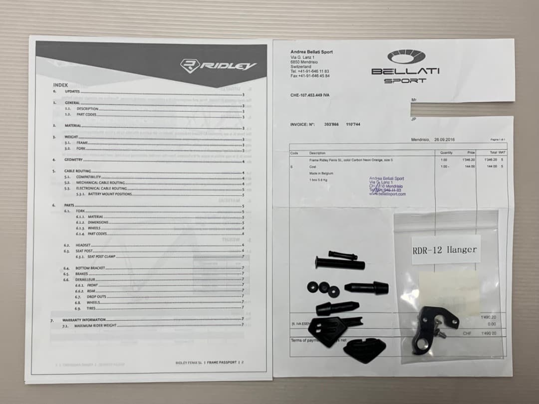 【値下げ】リドレー　フェニックスSＬ　フレームセット