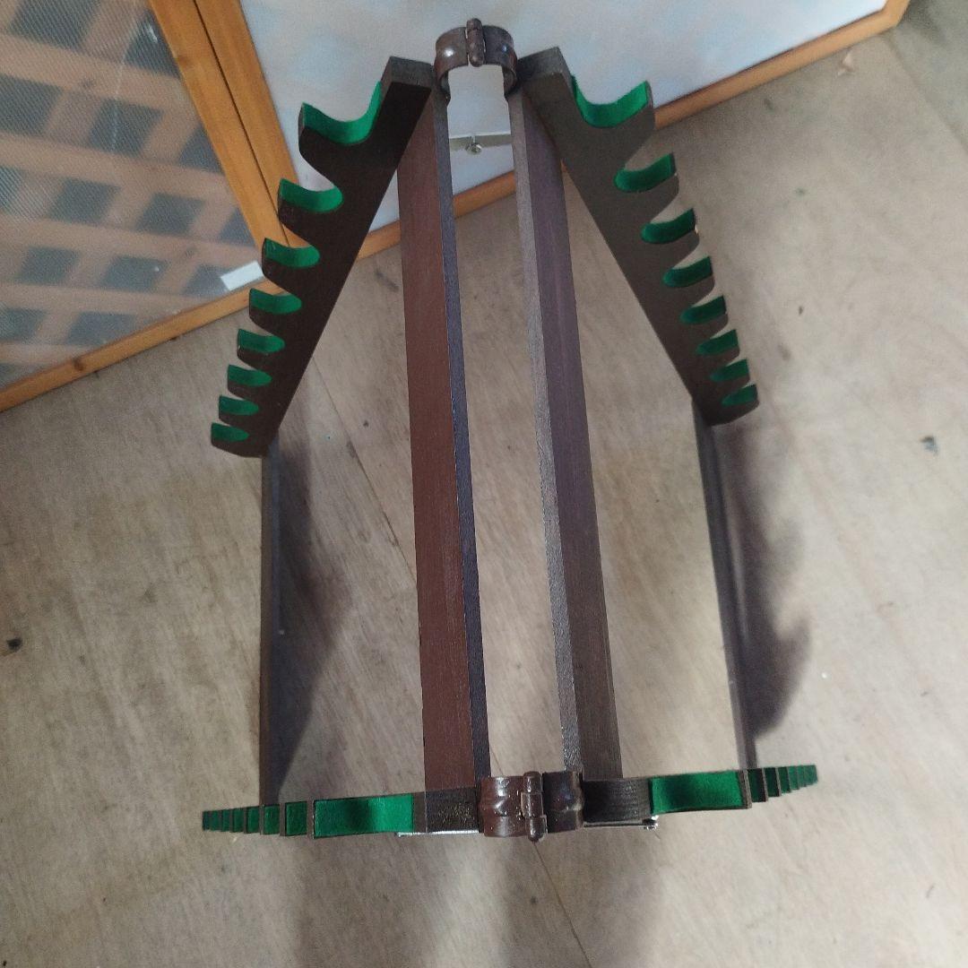 木製折りたたみスタンド　模造刀　刀立て