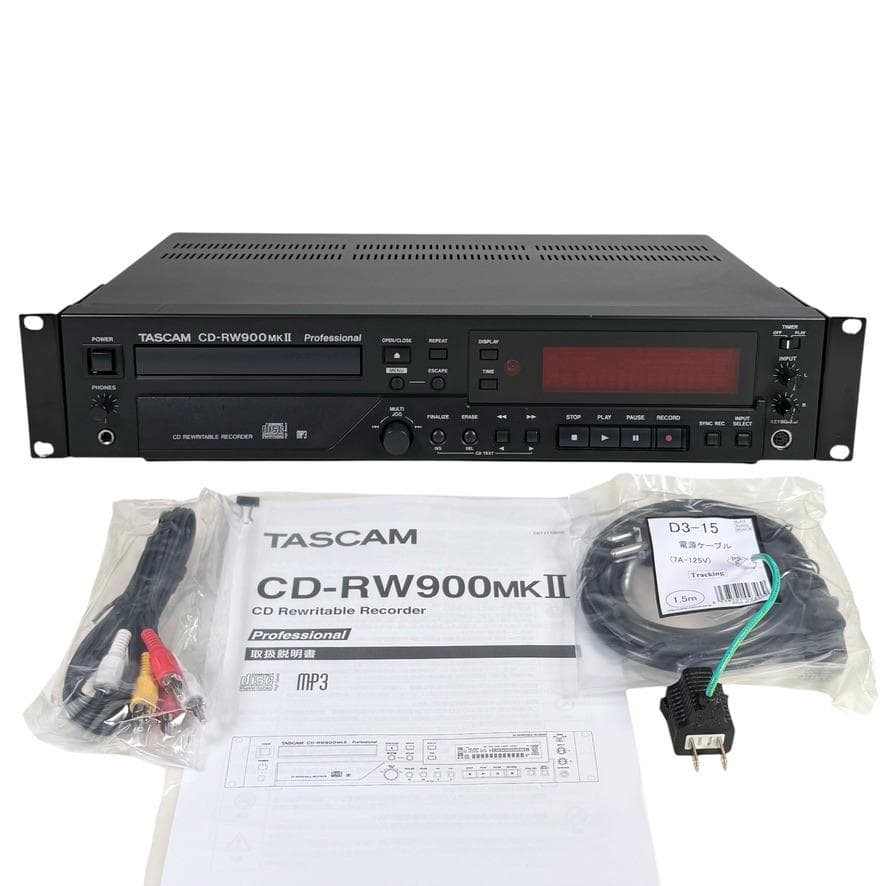 ◆CD録音履歴24時間◆TASCAM CDレコーダー CD-RW900MK2