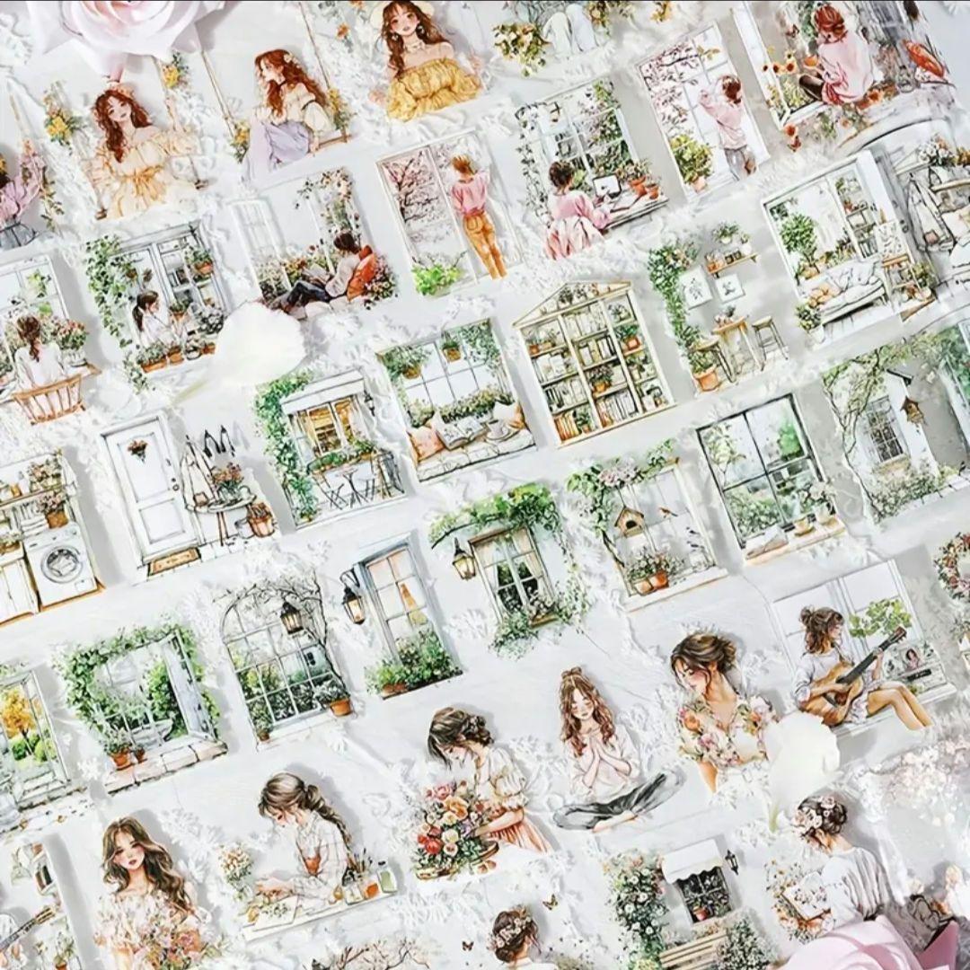 コラージュ　PETテープ　テープシール10種類