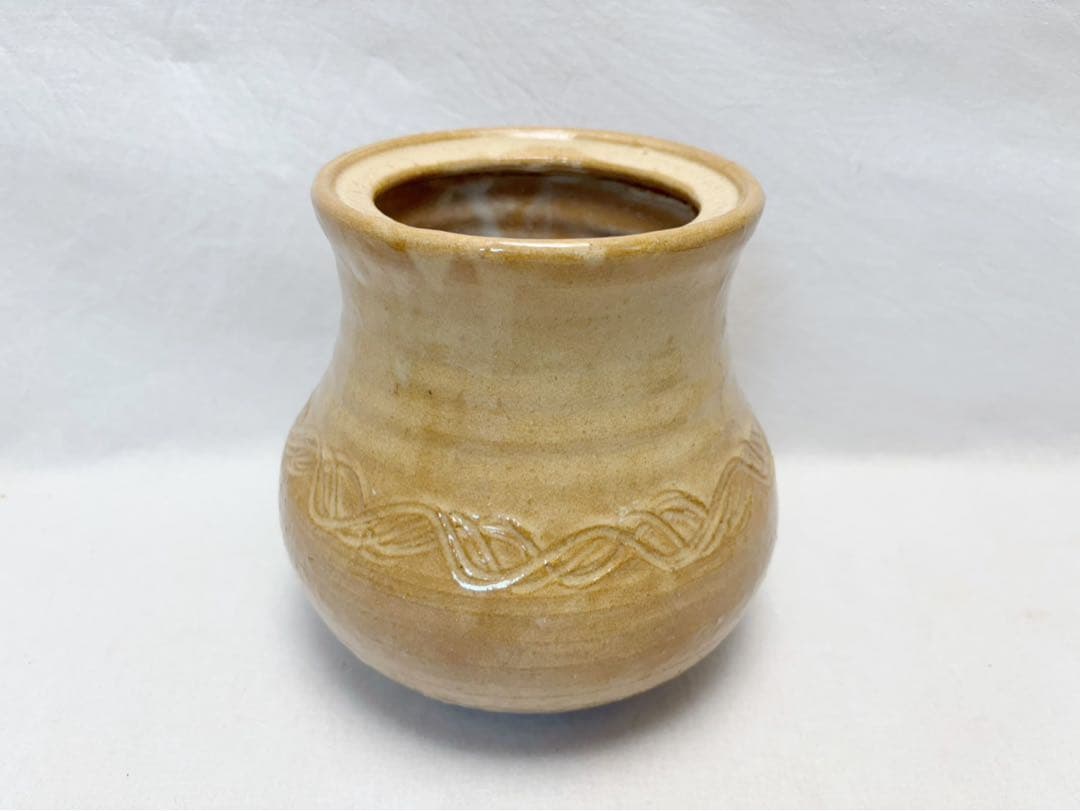 ほぼ未使用 茶道具 無尋窯 萩焼 水指 陶印 煎茶道具 水差し 共箱