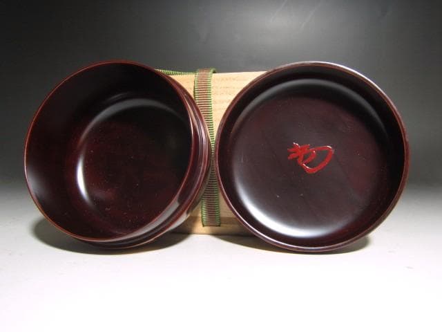 ☆　和田喜太郎　瑾斎　銀杏蒔絵　溜平棗　裏千家　十四代　淡々斎の花押☆y619