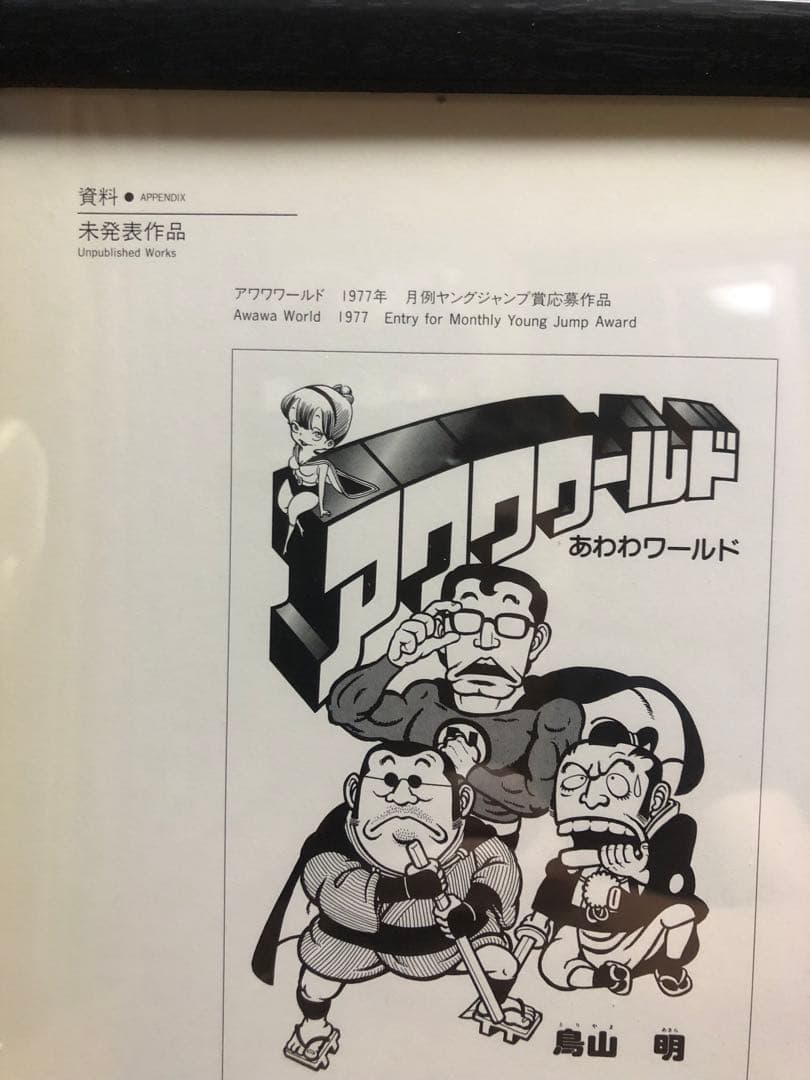 鳥山明　未発表作品　イラスト　アワワワールド　謎のレインジャック　30ｃｍ