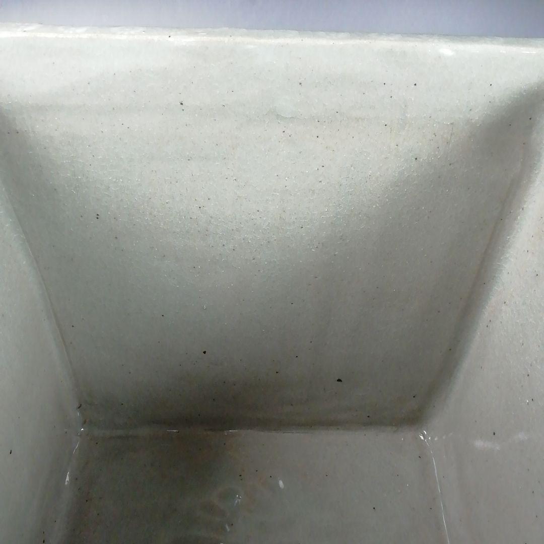 Ｔ８６５　水指　『玄々斎好　三島　角』『福森比路志』『塗師　木村表恵』　共箱