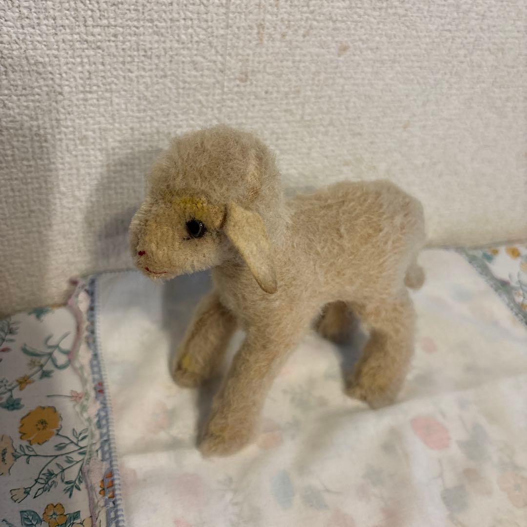 ビンテージ　シュタイフL amby羊14cm②