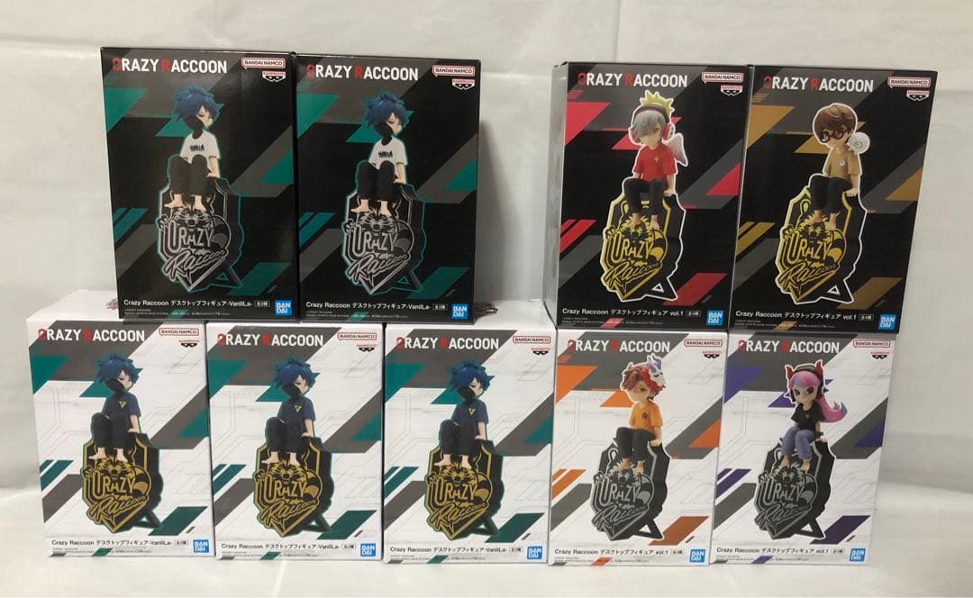 Crazy Raccoon デスクトップフィギュア 9点セット
