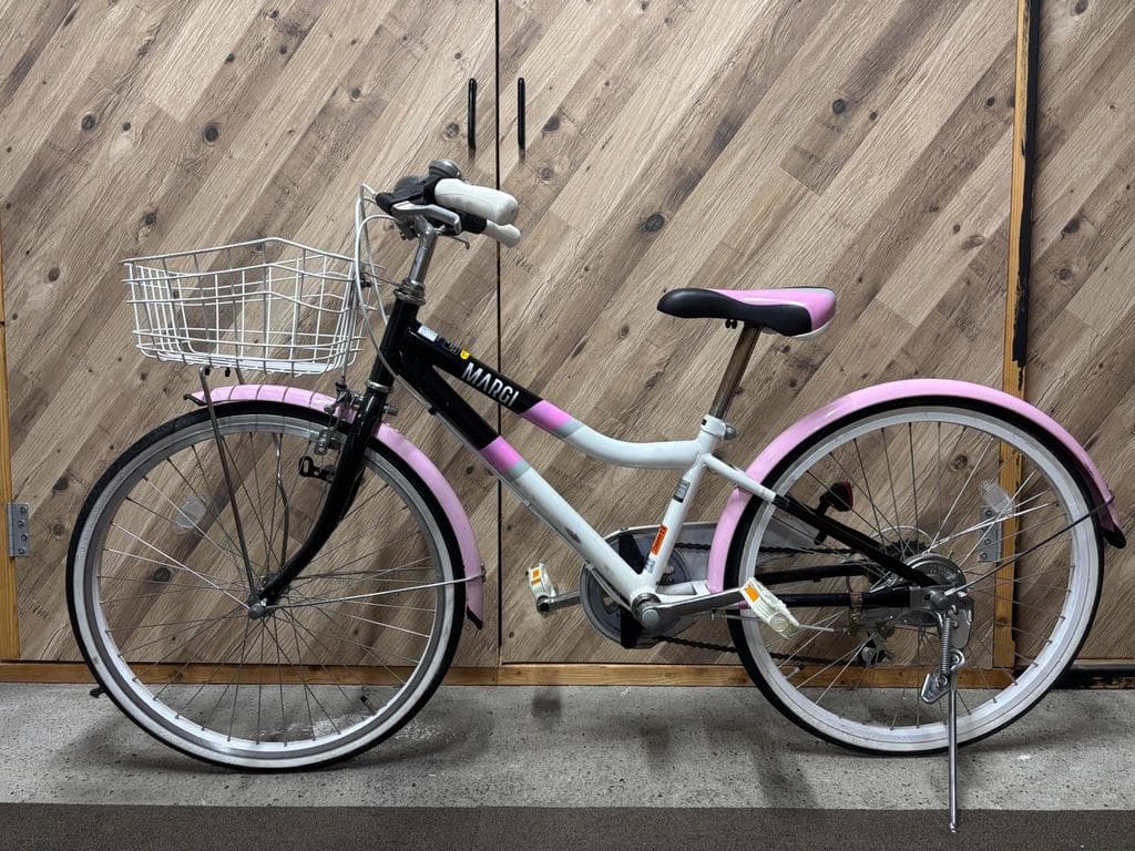 ダイワ MARGI 22インチ 子供用自転車 ホワイト/ピンク 大阪近郊無料配達