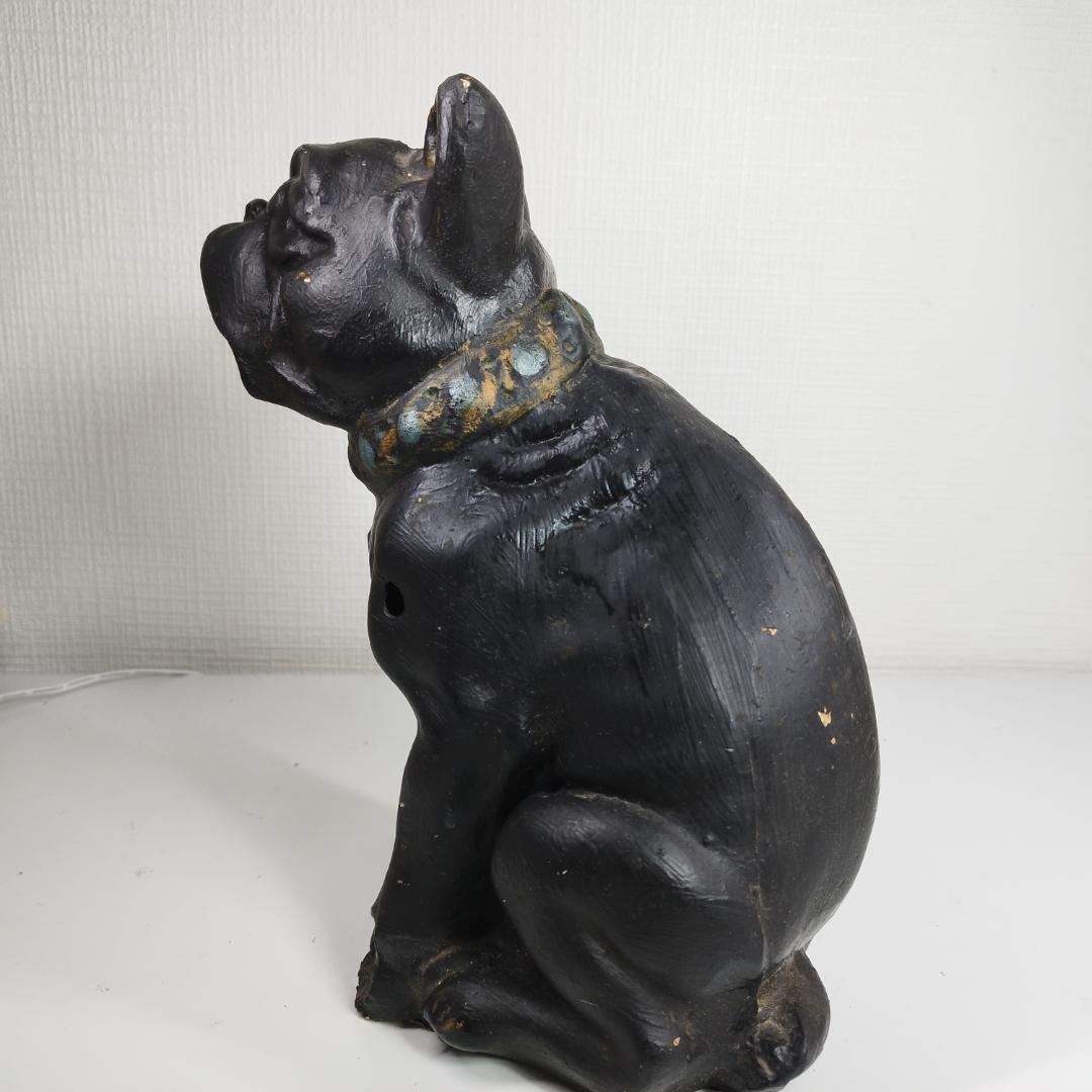 Vintage Chalkware Bulldog ブルドッグ ビンテ IE5S