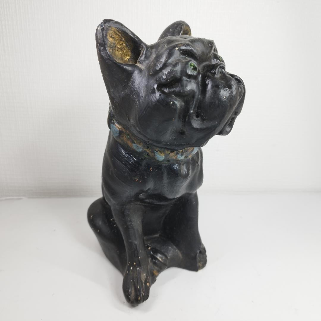 Vintage Chalkware Bulldog ブルドッグ ビンテ IE5S