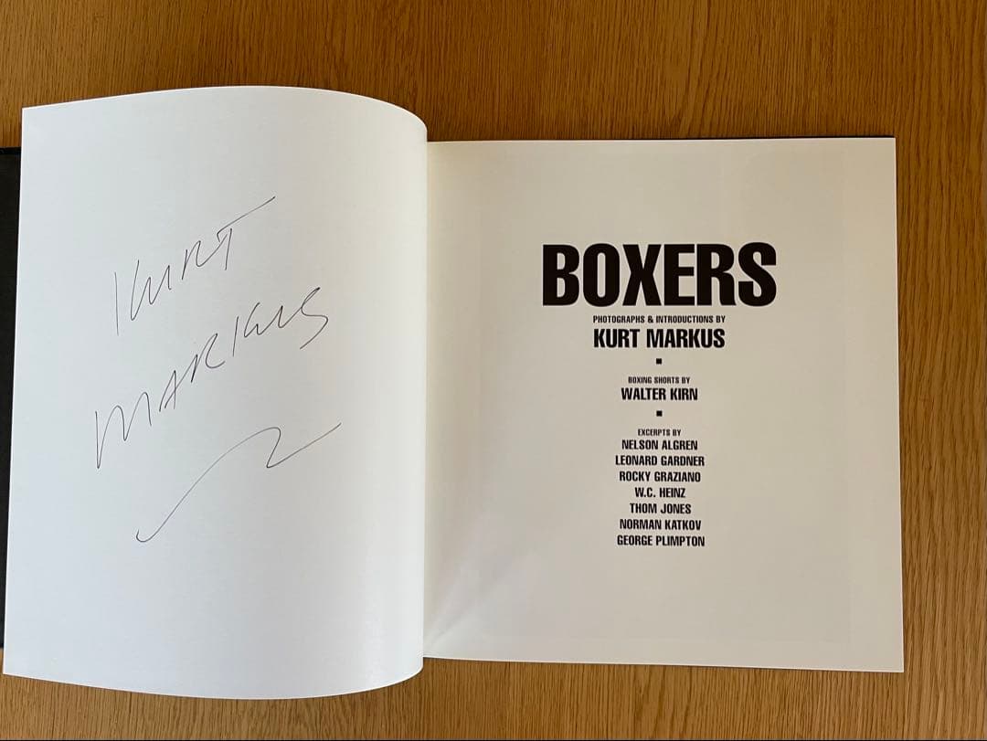  MARKUS 「BOXERS」 サイン入、布張り装丁150部限定本