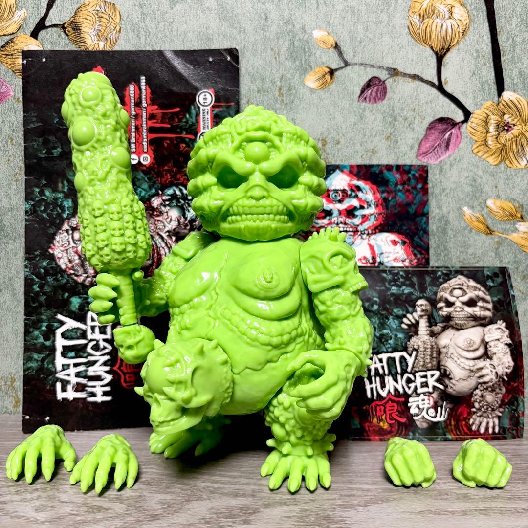『FATTY HUNGER』 虐待狂脳戦士 ソフビ インディーズ ライトグリーン