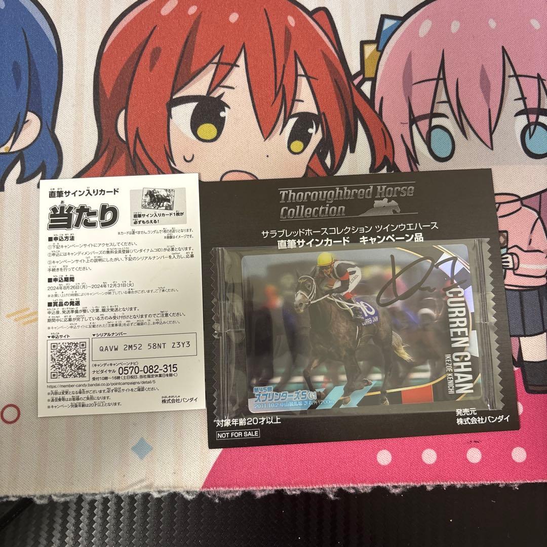 サラブレッドホースコレクション　当選品　カレンチャン　池添謙一騎手　直筆サイン