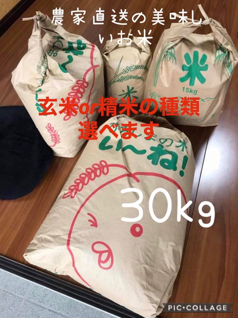 農家直送の美味しいお米 令和7年度産ヒノヒカリ 30キロ