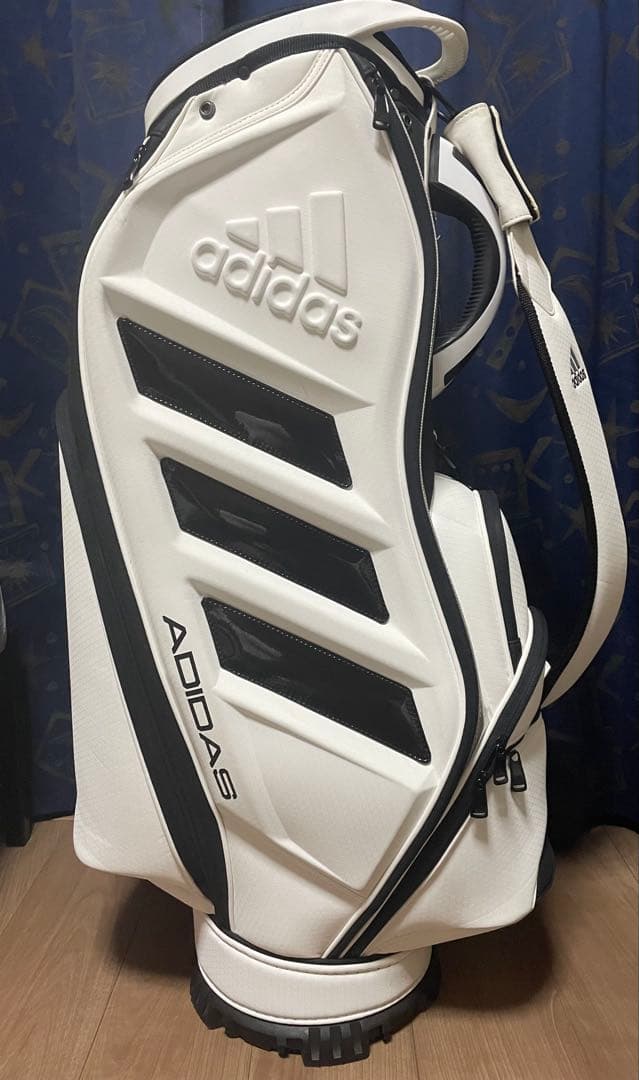 adidas アディダス　キャディバッグ ホワイト