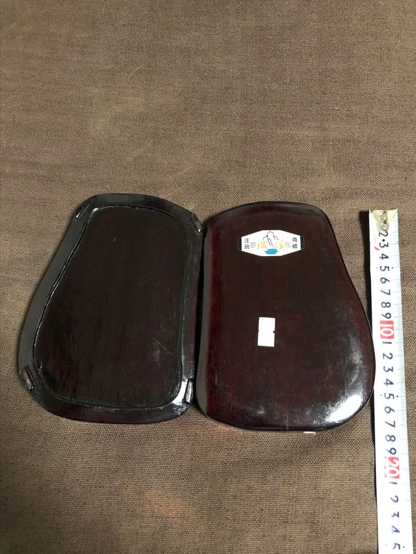 端渓名硯　中国　梅　鳥　刻　書道具　中国四大名硯　骨董　硯　CHINA