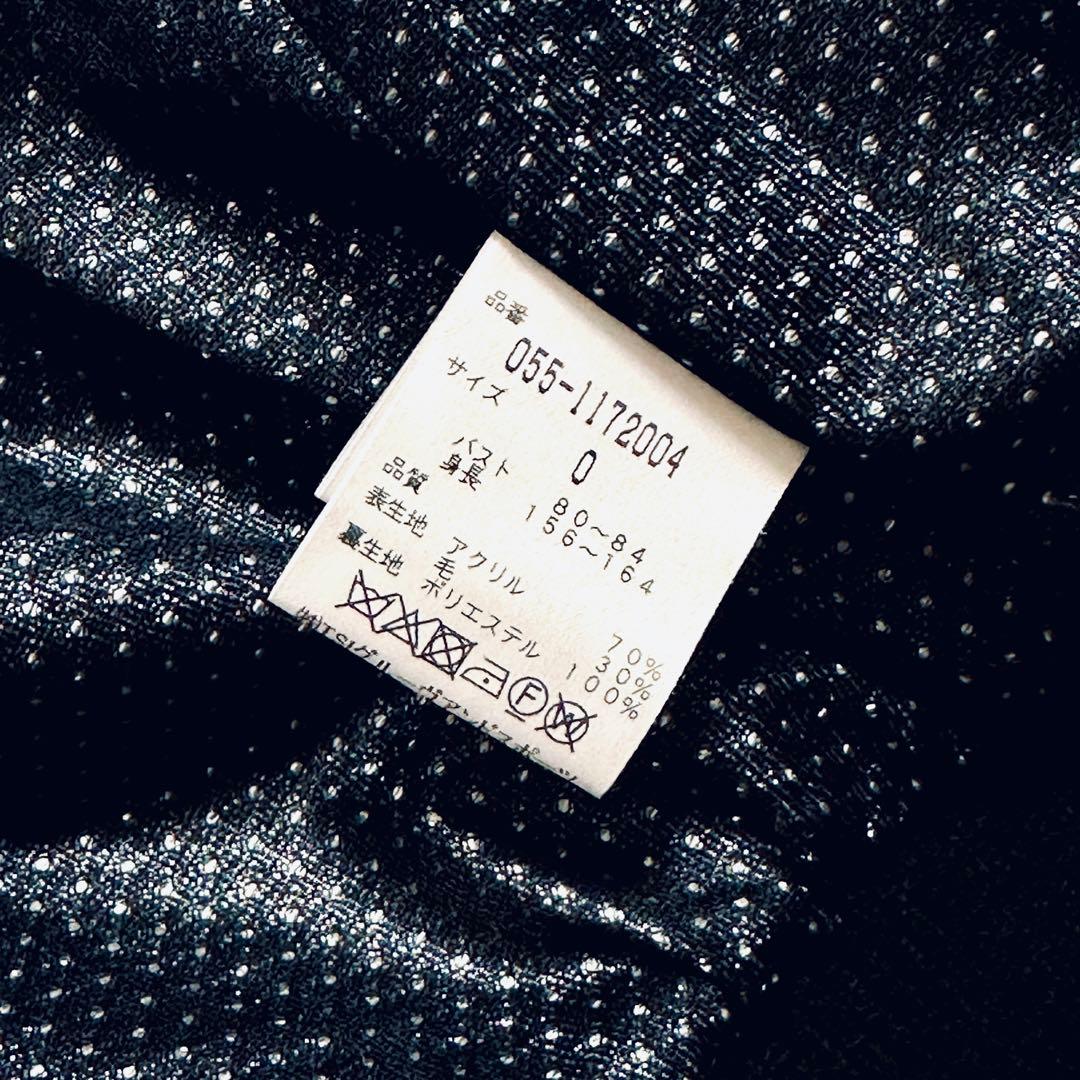 【超美品】パーリーゲイツ 落書き 蓄熱 ニットブルゾン サイズ0