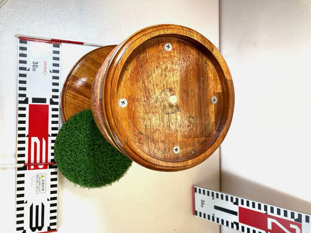 極　中型猛禽パーチ、ファルコンブロックＭサイズ　餌皿付き（屋内外用）テラコッタ