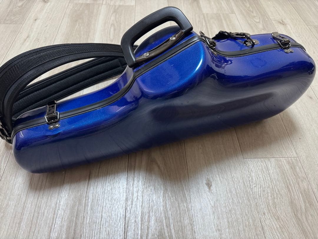 アルトサックス ハードケース 青