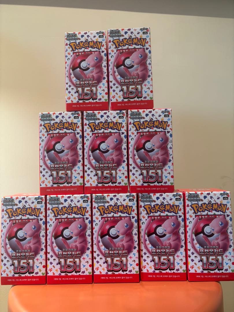 ポケモンカード★151★10BOX★ポケカ★新品送料無料★韓国版
