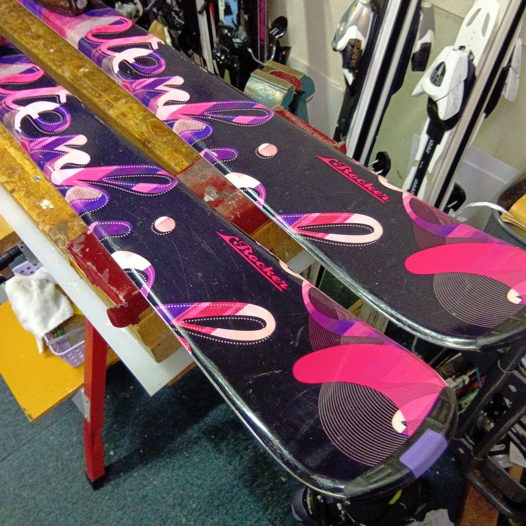 メンテナス済 145cmカザマ 靴25cmストック付