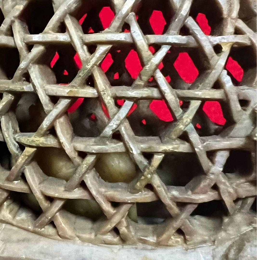 中國美術古玩 寿山石 細密彫刻 石彫 富貴吉祥 大吉大利 鑑賞石 オブジェ