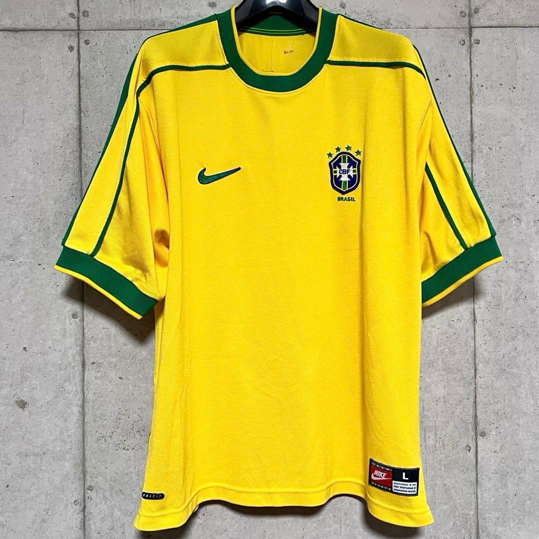 【美品/当時物】1998 ブラジル代表 ホームユニフォーム【Lサイズ】英国製