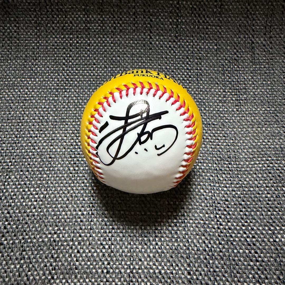 ソフトバンクホークス 徐若熙 直筆サインボール シュー・ルオシー キャンプロゴ