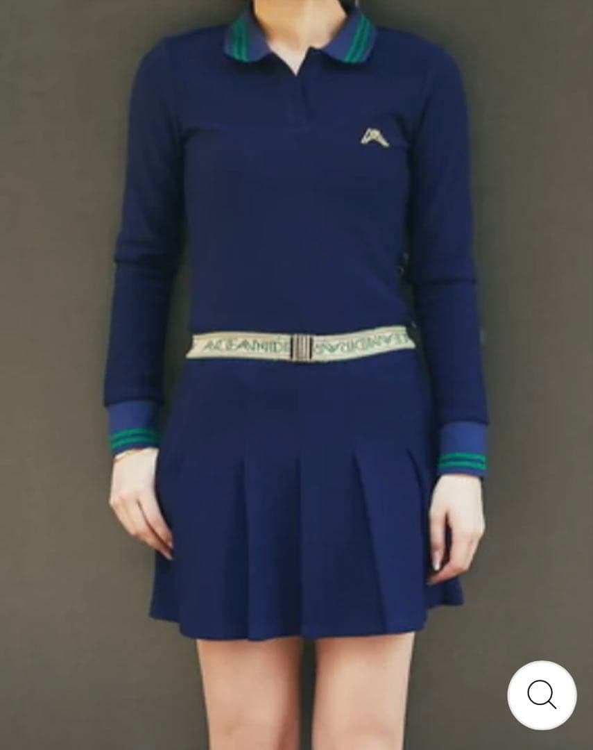 エースアンドレア　ALL DAY ベルト付きポロワンピース