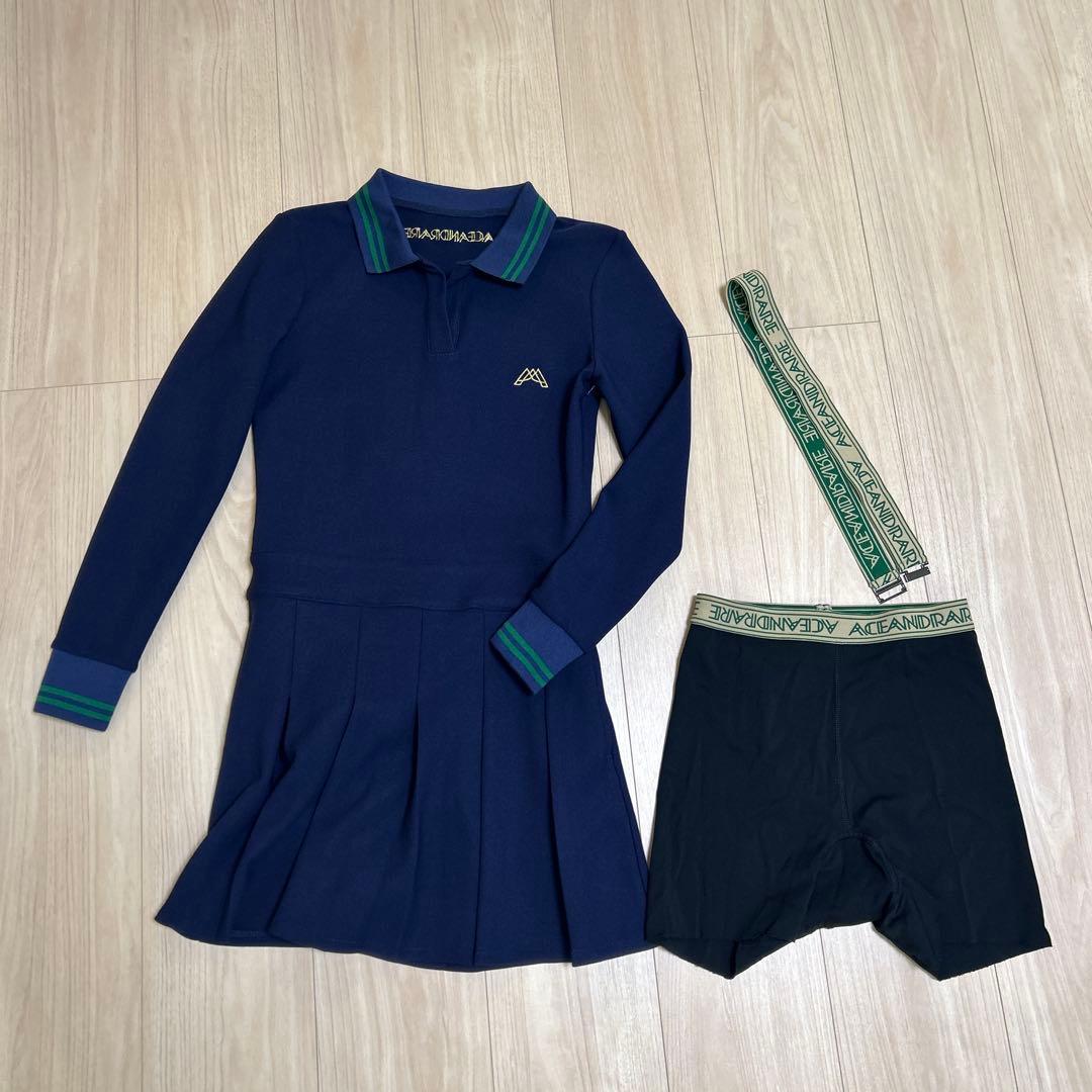 エースアンドレア　ALL DAY ベルト付きポロワンピース