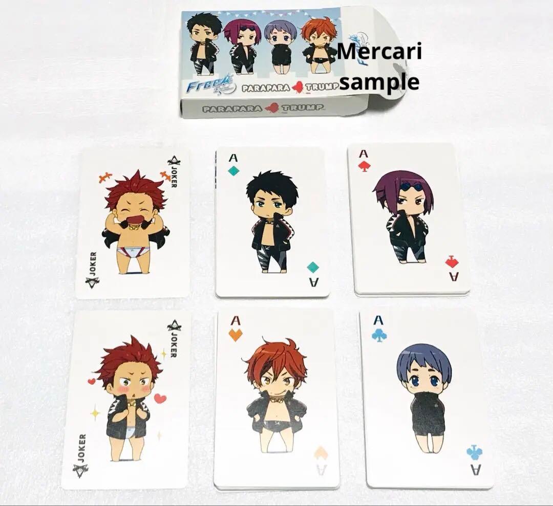 Free!岩鳶＆鮫柄学園トランプ 缶バッジ スマートフォンリング 七瀬遙 松岡凛