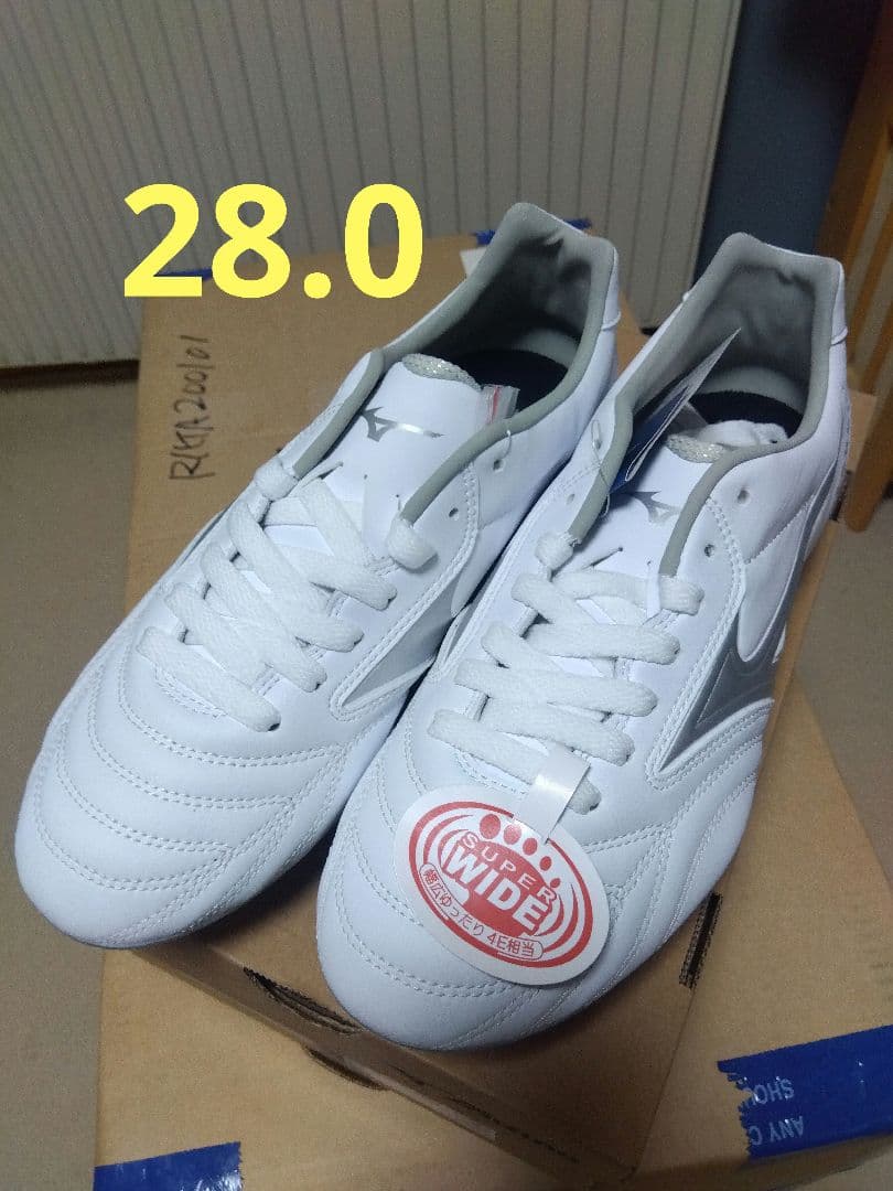 ラグビースパイク／28.0／白×シルバー／R1GA230003／新品・未使用品