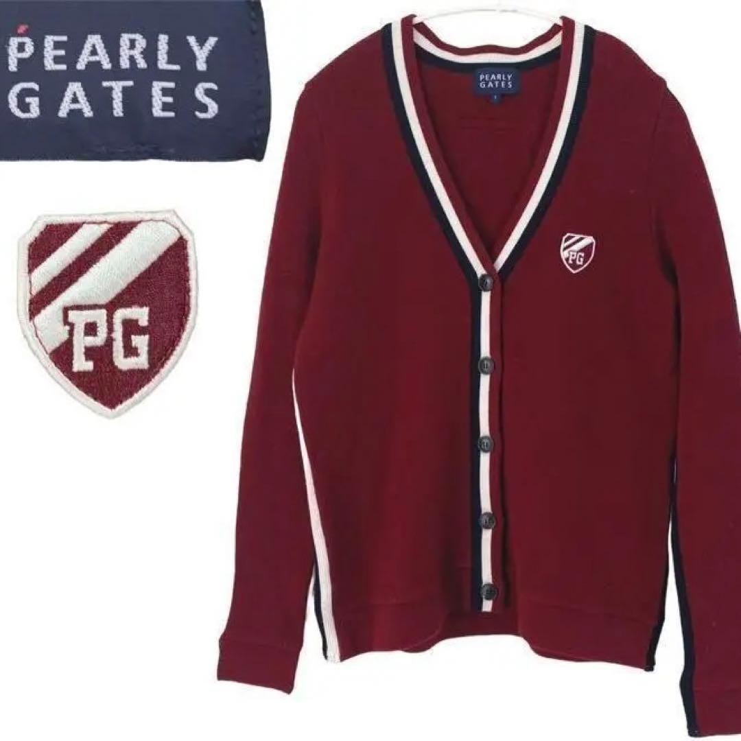 PEARLY GATES Ｖネック カーディガン 大人綺麗め ゴルフウェア