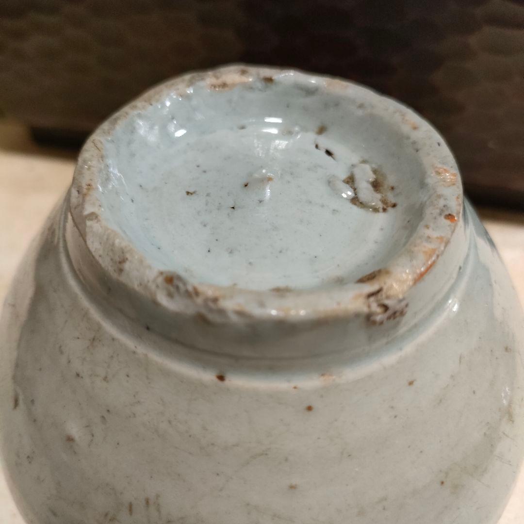 李朝　小壺　染付　朝鮮美術　時代物　骨董アンティーク