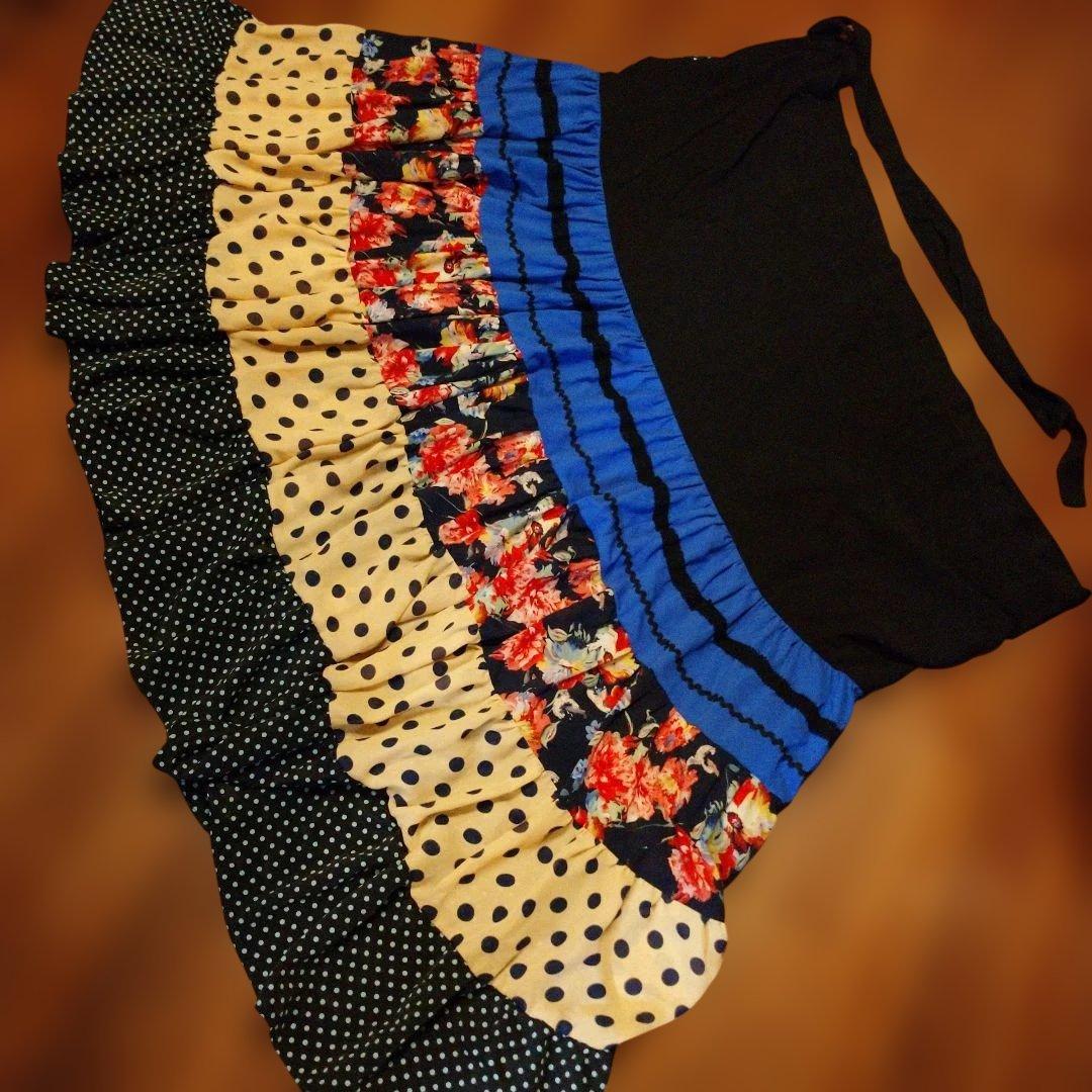 ドセデルフラメンコ☆フラメンコ衣装☆3点セット☆ファルダ☆ピキージョ☆ブラウス