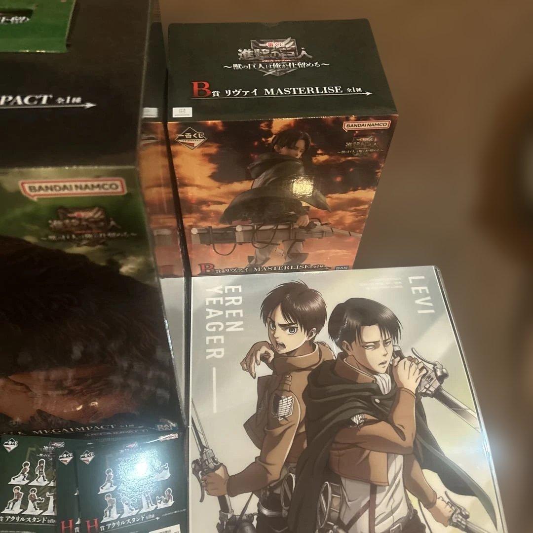 一番くじ進撃の巨人　A賞、B賞、F賞9種、H賞8点、I賞8点、ラストワン賞セット