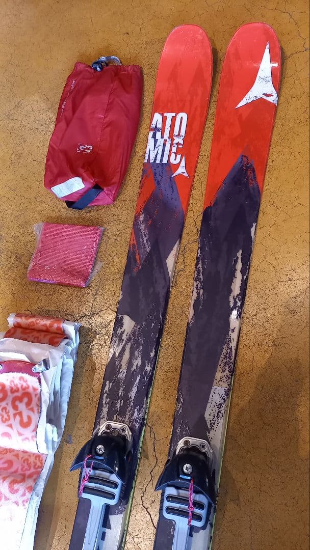 中古山スキーセット　バックカントリー　diamirセミファット　G3シールオマケ