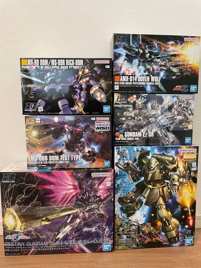 HGデスティニーガンダム ゼウスシルエット/ MG ギラ•ドーガ/他4