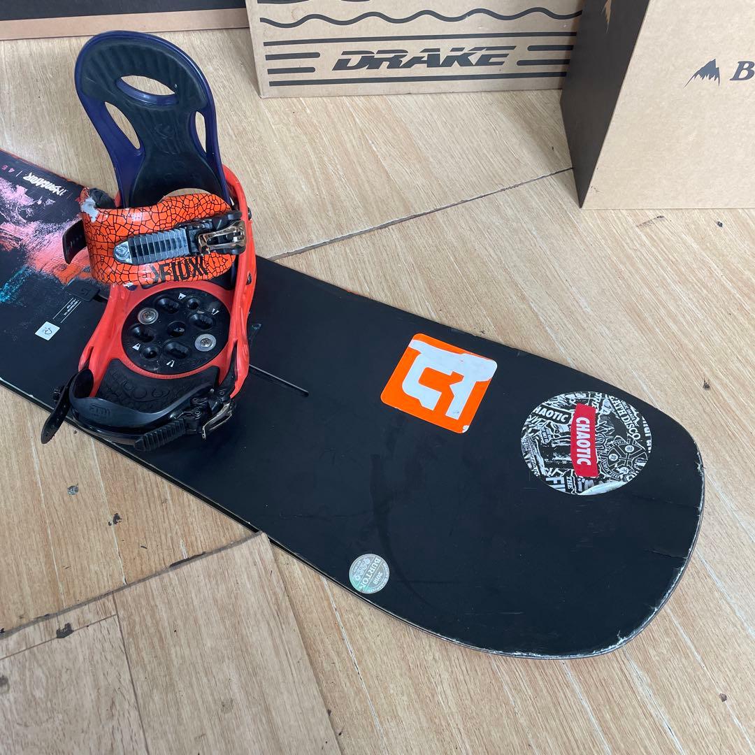 BURTON×FLUX　バートン　スノーボード　フロー　バインディング付