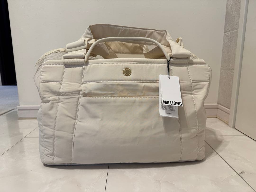【新品未使用】MILLIONG コットンキャンディバッグ - バニラクリーム M