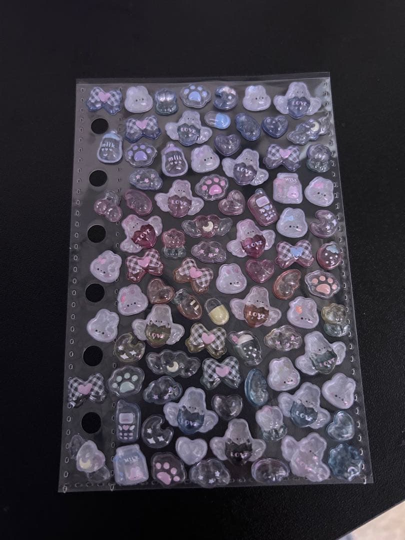 ボンボンドロップシール シール帳 透明ケース付き