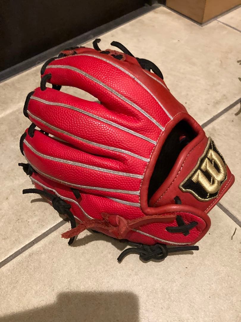 【最終値下げ、レア】ウィルソン　Wilson　少年軟式グラブ　小指2本入れ