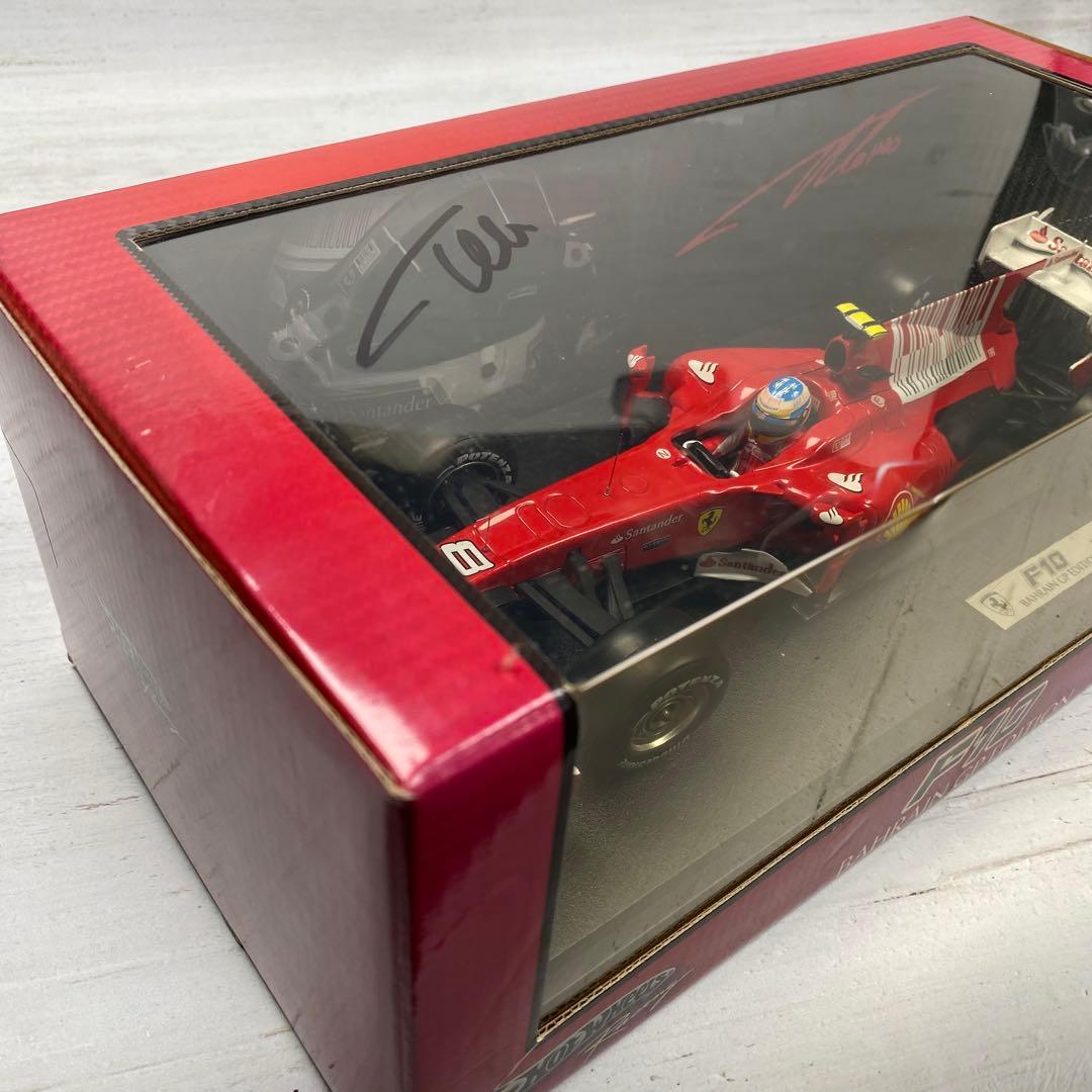 アロンソ直筆サイン入り Ferrari F10 Bahrain GP 1/18